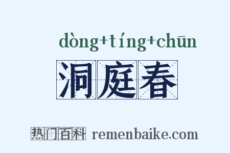 洞庭春是什么意思的图片